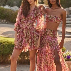 NWT MISA Los Angeles Amanya Dress in Summer Ikat Size XS